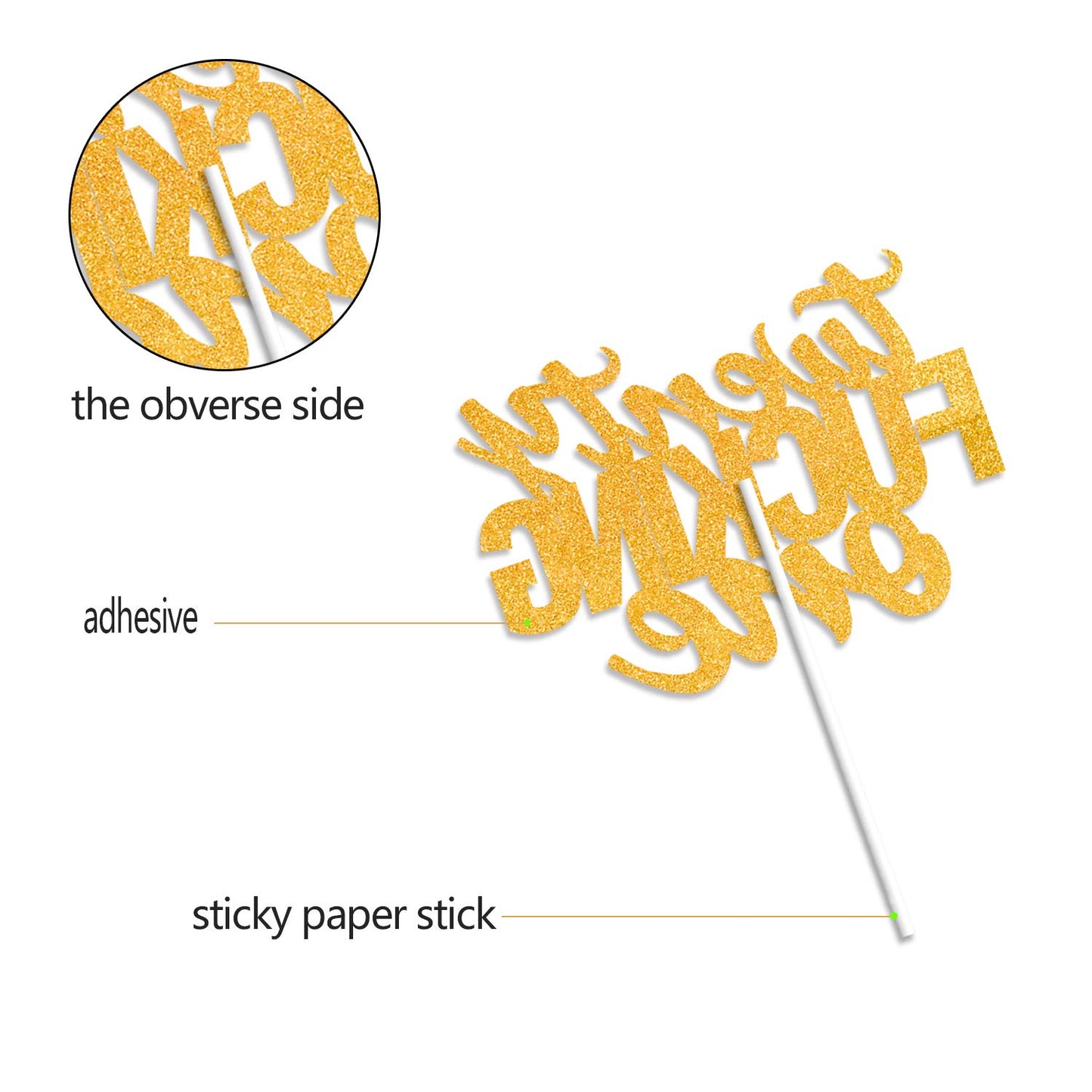 21 Twenty One Gold Glitter Cake Toppers 21 Years Old 21St Birthday Anniversary Party Decorations Supplies