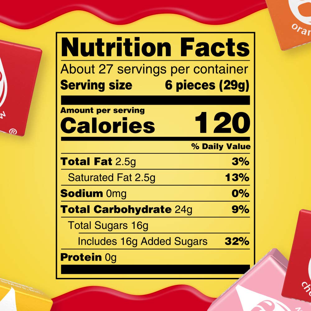 STARBURST Original Fruit Chews Chewy Candy Bulk Pack, Family Size, 27.5 oz Bag (Pack of 6)