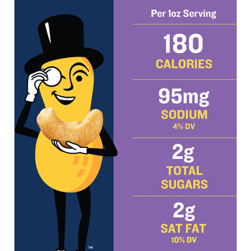 PLANTERS Deluxe Salted Mixed Nuts, Roasted Cashews, Almonds, Pecans, Pistachios, 34oz Container, Plant-Based Protein Snack