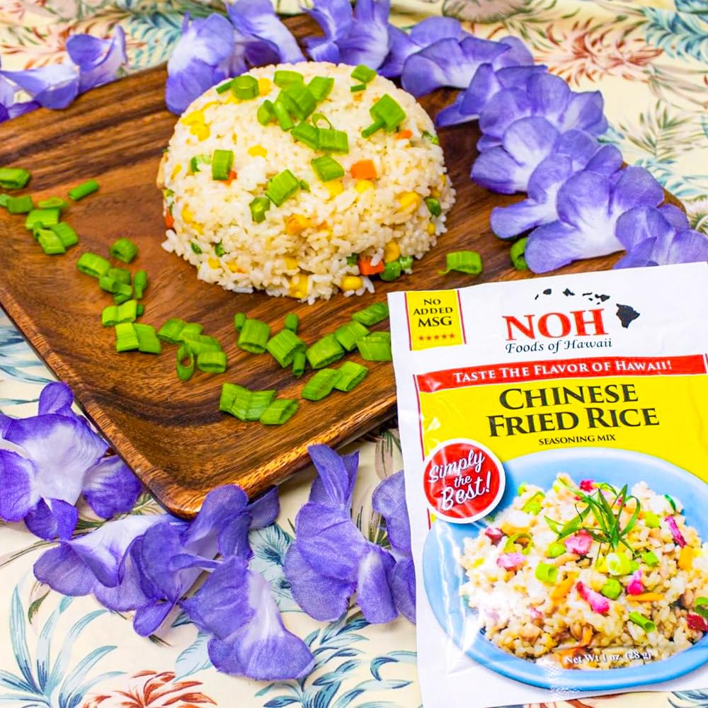 NOH Foods of Hawaii Four Serving Seasoning Packets, 1.5 oz, Pack of 3, Ideal for Chinese Fried Rice