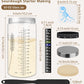 Keafont Sourdough Starter Jar Kit, 50oz Wide Mouth, Black, 1 Pack (Model: KF-GLASS-BK)