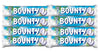 Ft Bounnty Milk Chocolate Bar, Coconut Filled, 25g, Pack of 8