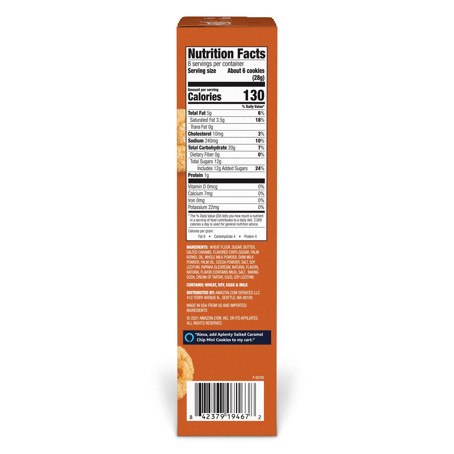 Aplenty, Salted Caramel Chip Mini Cookies, 8 Oz