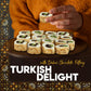 GÜLLÜOGLU Turkish Delight with Dubai Chocolate Filling, 200g (6 pieces), Gourmet Middle Eastern Candy