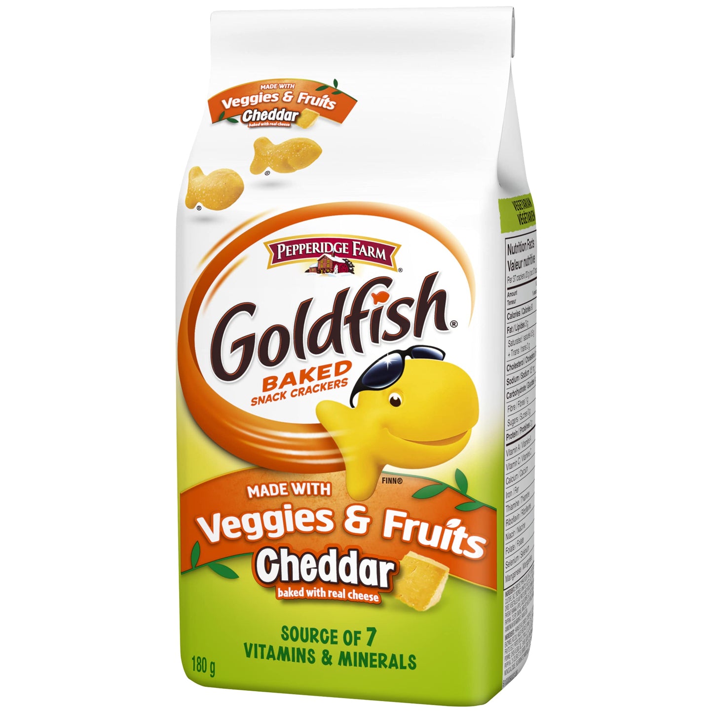 Pepperidge Farm Goldfish, Veggies & Fruits Crackers, 180g/6.1oz, Imported from Canada)
