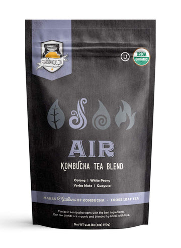 Fermentaholics - Element Kombucha Tea Blends | Usda Certified Organic Kombucha Tea Blend | Kosher Certified (Air Blend)