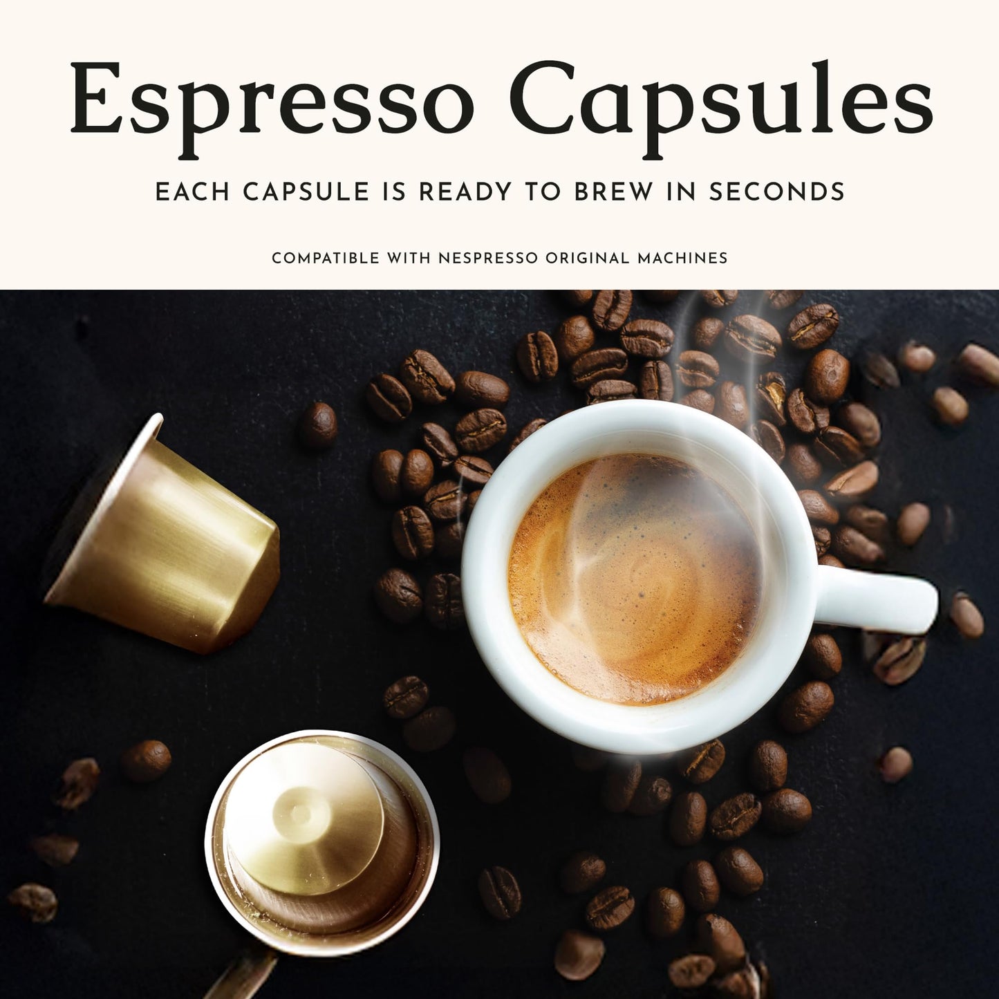 Segafredo Zanetti Espresso compact pieces - Aluminum Pods for Nespresso - Sinfonia & Encore, Medium & Medium-Dark Roast, 10 Count (Pack of 4)