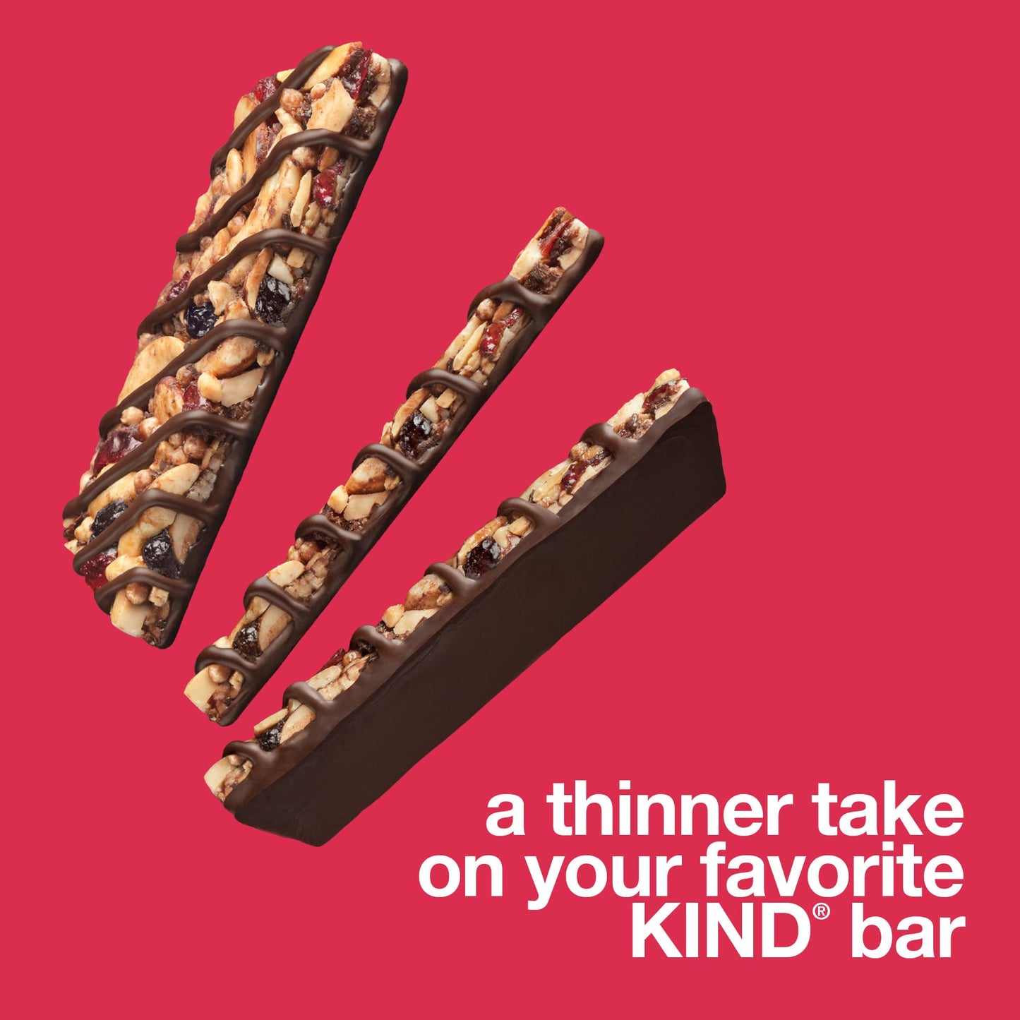 KIND Thins Variety Pack, Peanut Butter Dark Chocolate, Dark Chocolate Cherry Cashew, Healthy Snacks, Low Calorie, 20 Count (Pack