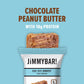 Jimmybar! Chocolate Peanut Butter Protein Bars 18G Protein Bar, 6G Low Sugar - 12 Count - 58G Health Bars - Functional Snack With Real Peanuts & Hand-Drizzled Chocolate