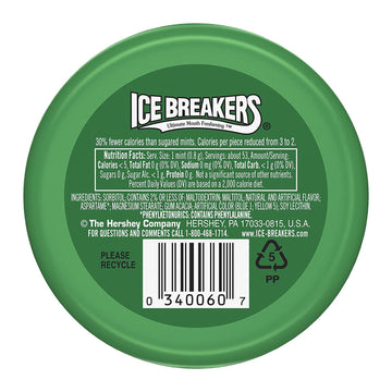 Ice Breakers Spearmint Mints, 1.5-Ounce Pucks (Pack Of 16)