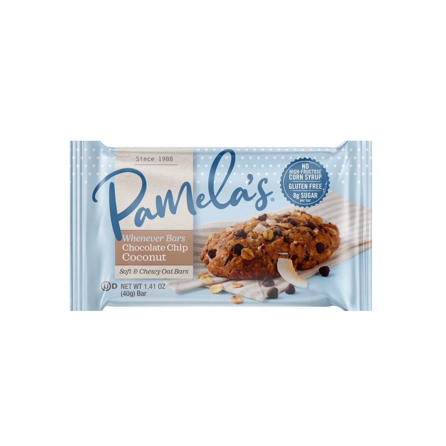 Pamela'S Products Gluten Free Whenever Bars (Oat Choc Chip Coconut, Pack Of 3)