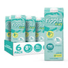 Ripple 32 oz Plant Based Milk 8g of Quality Sourced Pea Protein  Calcium Rich | Shelf Stable | Vegan & Non GMO Certified | Dairy  Soy  Nut  Gluten  & Lactose Free (Pack of 6) (32 Fl Oz (Pack of 6)  Kids Unsweetened)
