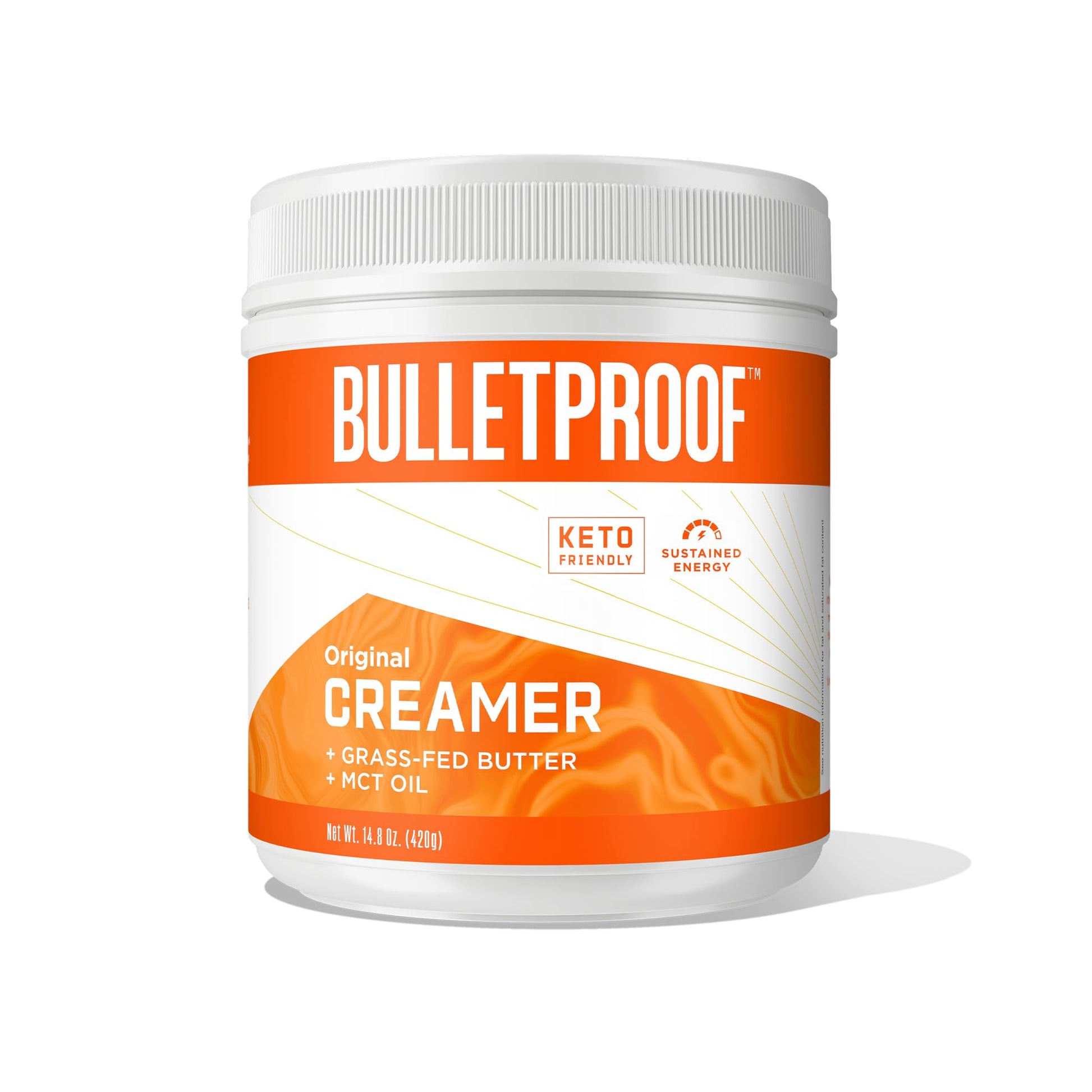 Bulletproof Original Creamer, 14.8 Ounces, Keto Coffee Creamer with MCT Oil and Grass-Fed Butter, Supports Brain Function
