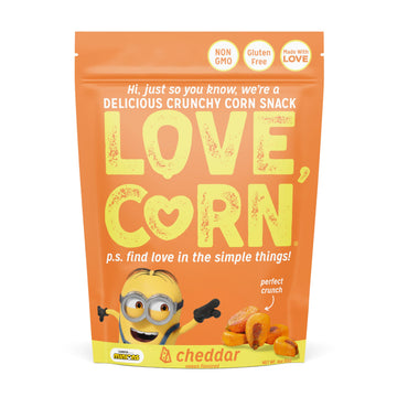 Love Corn Cheezy 4Oz X 1 Bag - Delicious Crunchy Corn - Healthy Family Snacks - Gluten Free, Kosher, Non-Gmo - Alternative For C