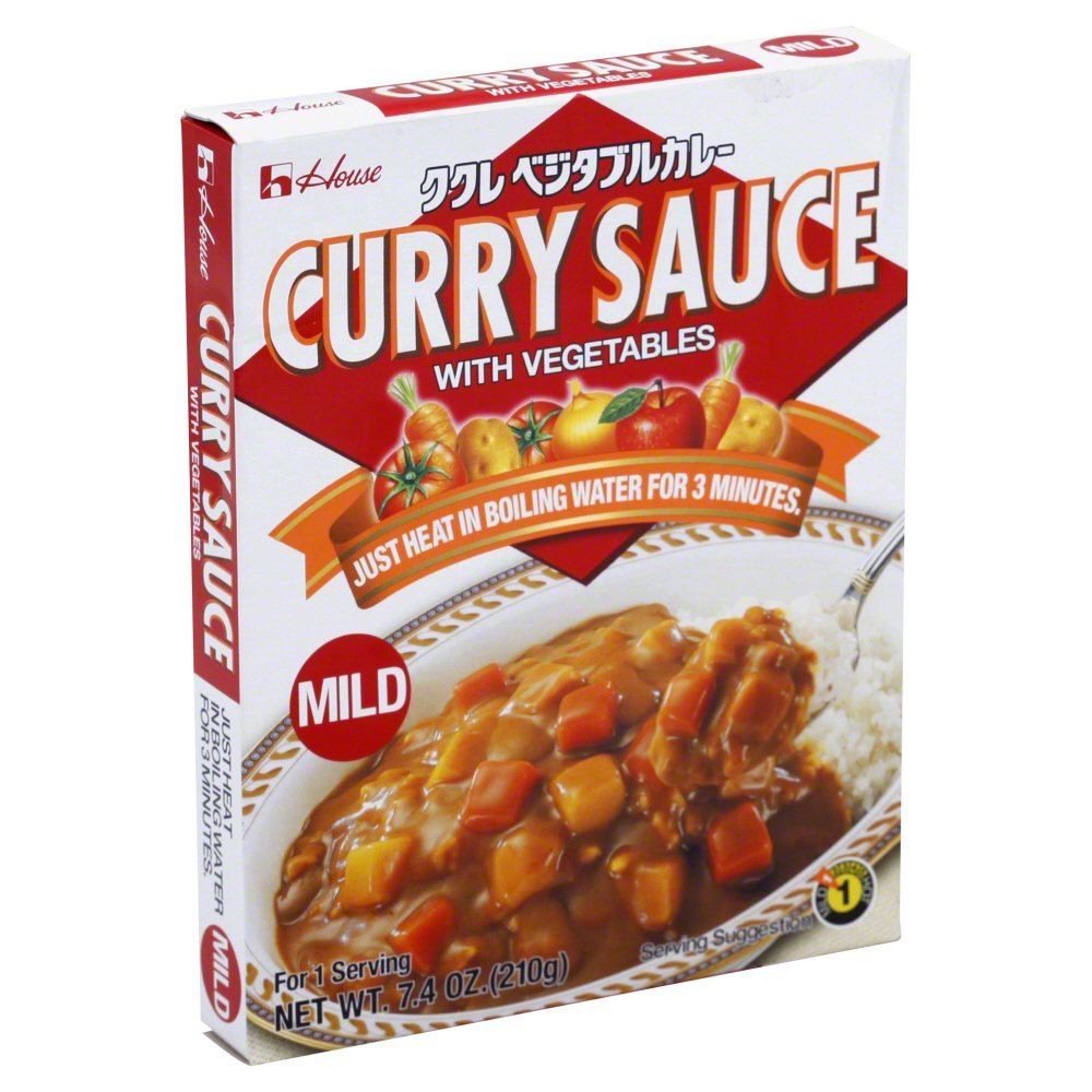 House Foods Curry Sauce With Vegetables, Mild, 7 Ounce Boxes (Pack Of 10)