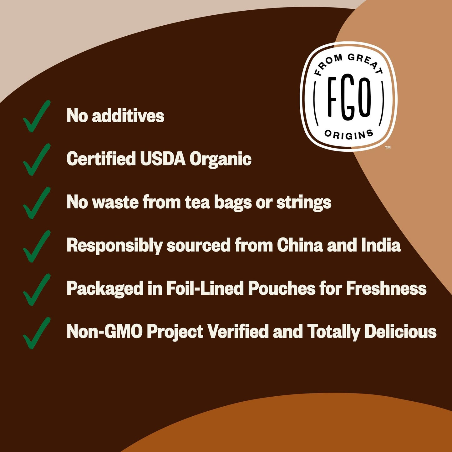 Fgo Organic Chai Tea, 4 Ounce Loose Leaf, Resealable Bag, Packaging May Vary (Pack Of 1)
