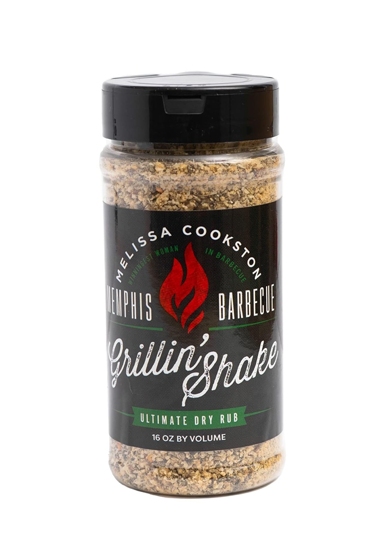 Melissa Cookstons Grillin Shake BBQ Rub, Award Winning Barbecue Rubs, 16 Oz
