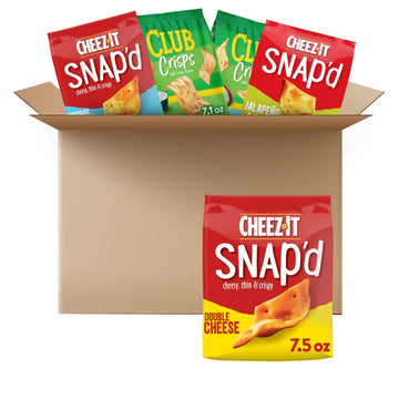 Club And Cheez-It Baked Snacks, Lunch Snacks, Party Snacks, Variety Pack (5 Bags)