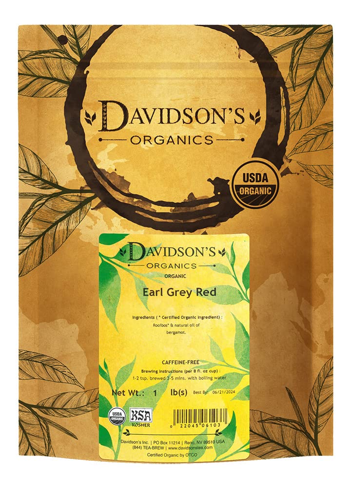 Davidsons Earl Grey Red Tea, 16-Ounce Bag, 1 Pound (Pack of 1)