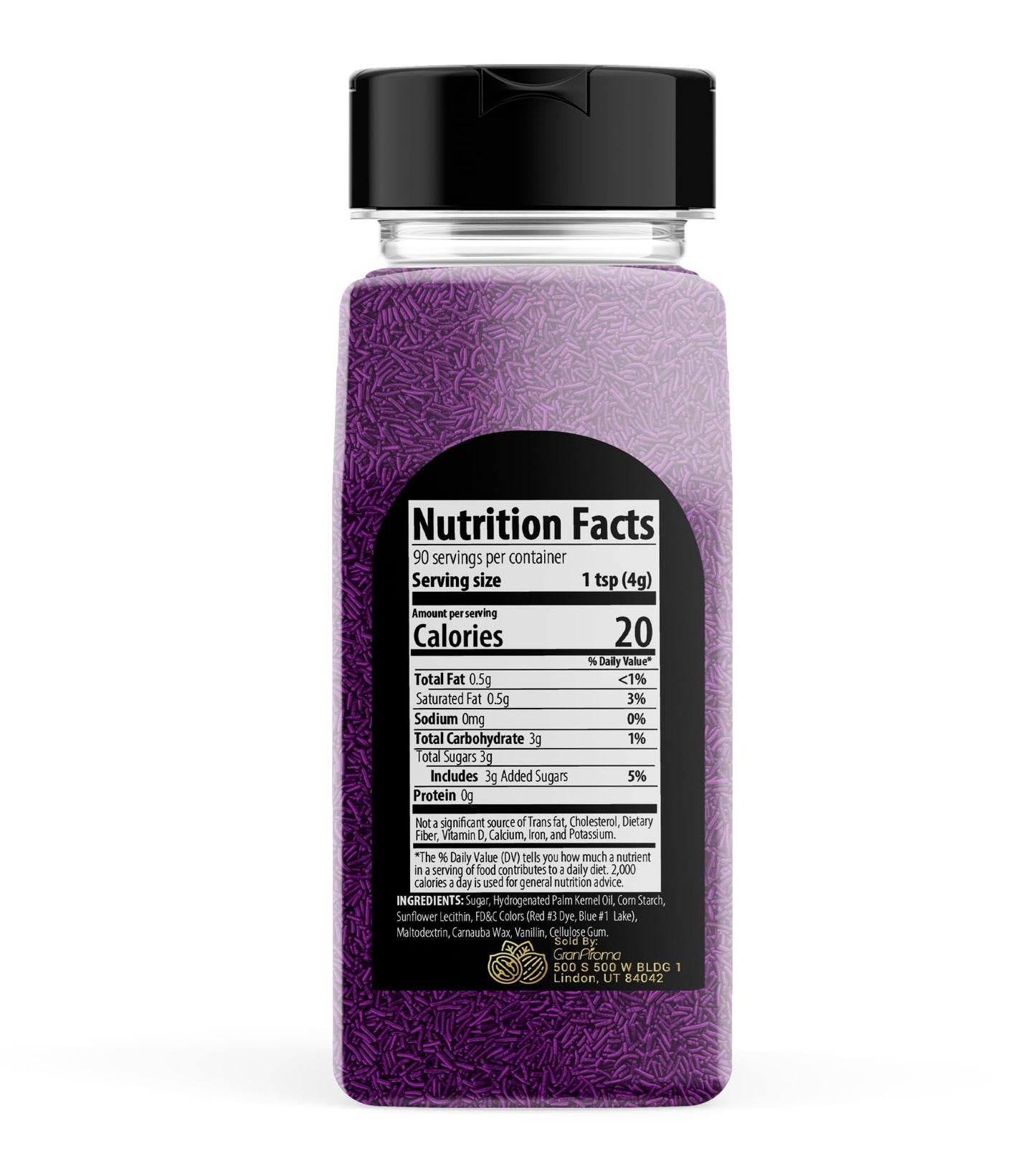GranAroma Purple Sprinkles, 12.8 oz, Decorative, Cakes & Cupcakes