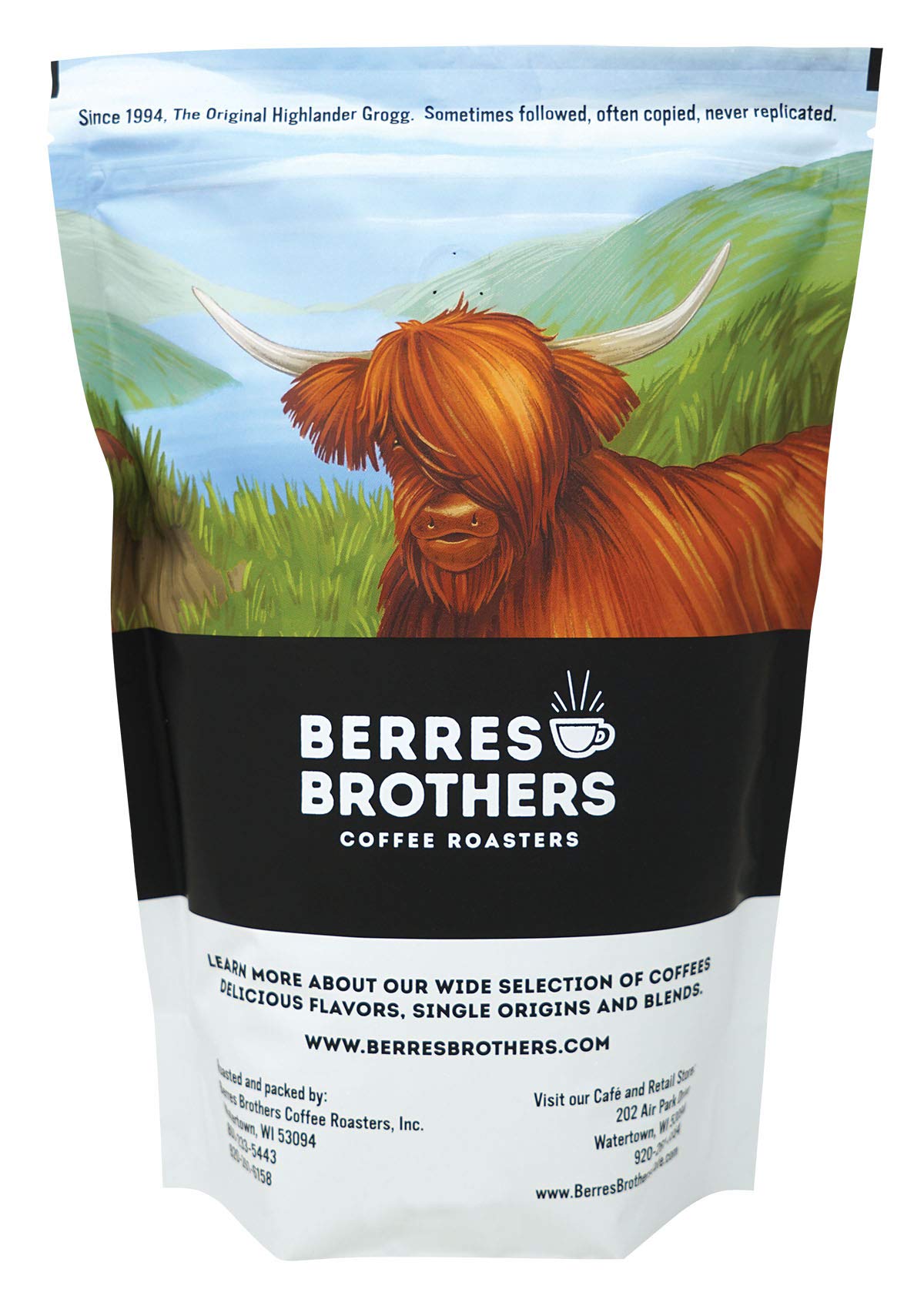 Berres Brothers Highlander Grogg Ground Coffee, 2lb Package, Combination of Caramel, Butterscotch and Hazelnut 2 Pound Medium Ro