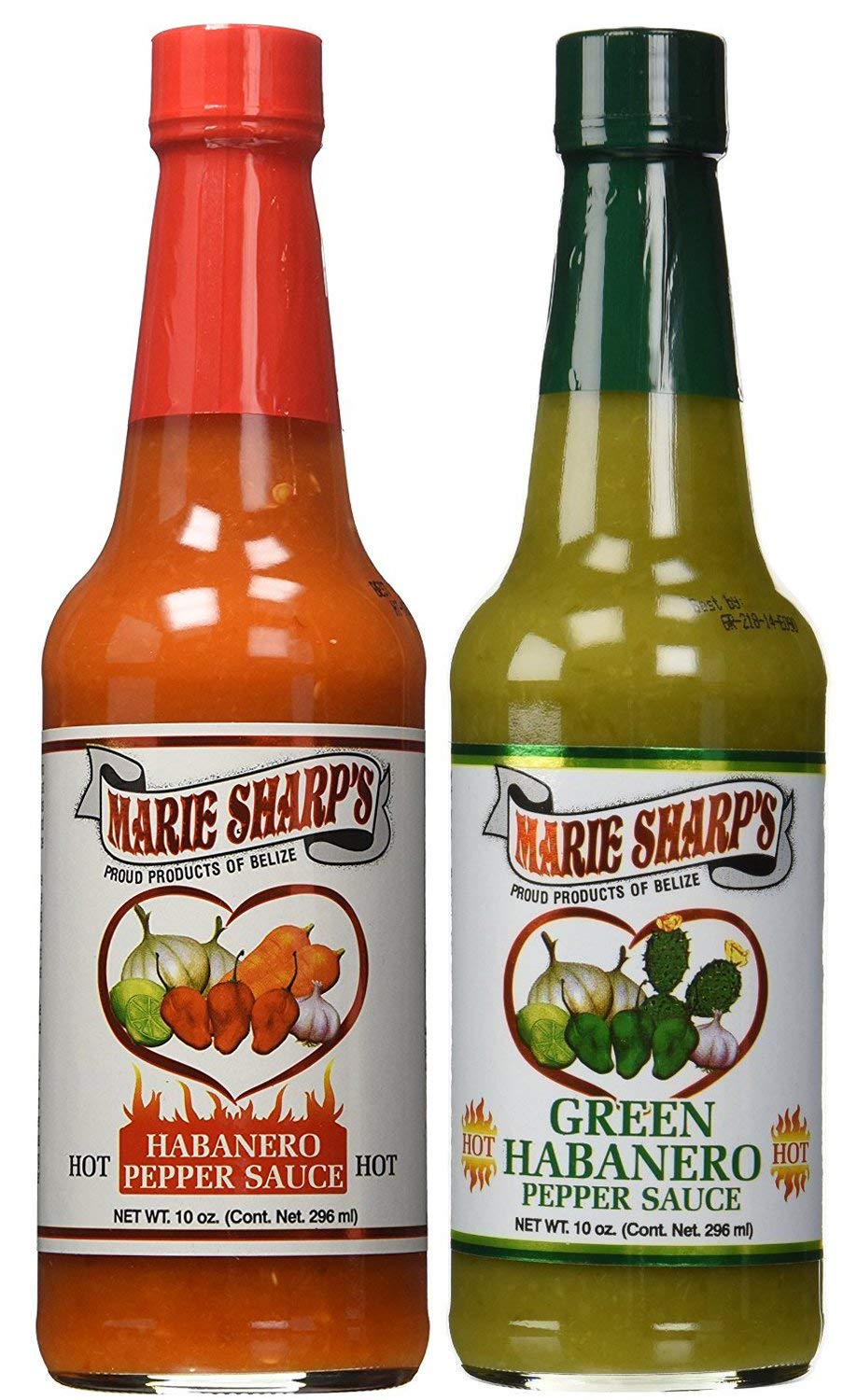 Marie Sharps HOT and Green Habanero Pepper Sauce 10oz