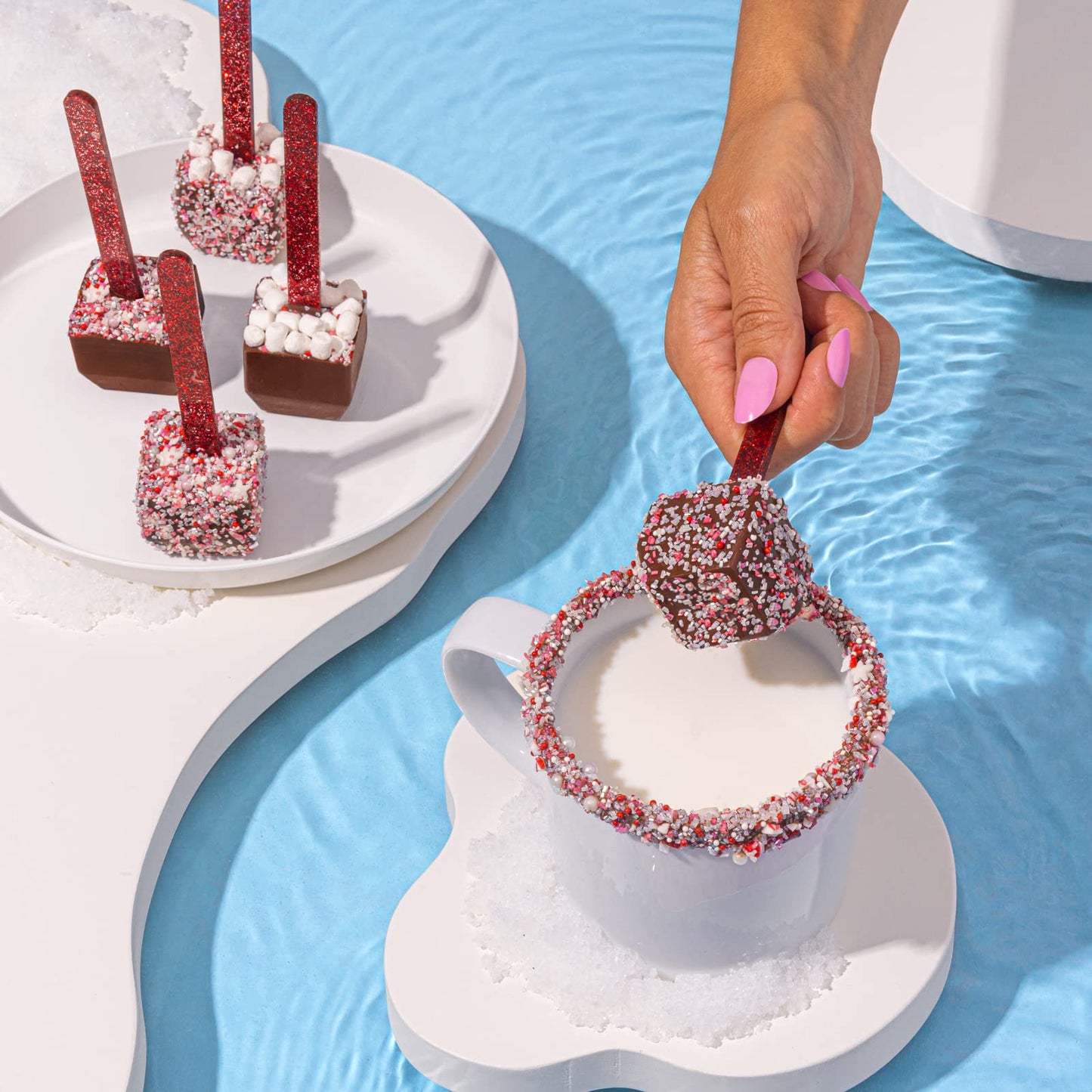 Fancy Sprinkles Fancy Fluff Dessert Decorating Mini Marshmallow Bits Sprinkles (0.5C)