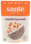 Sante Candied Pecans | Gourmet Candied Nuts | All Natural, non-GMO | Gluten Free, Peanut Free | 4 Ounce Resealable Bag