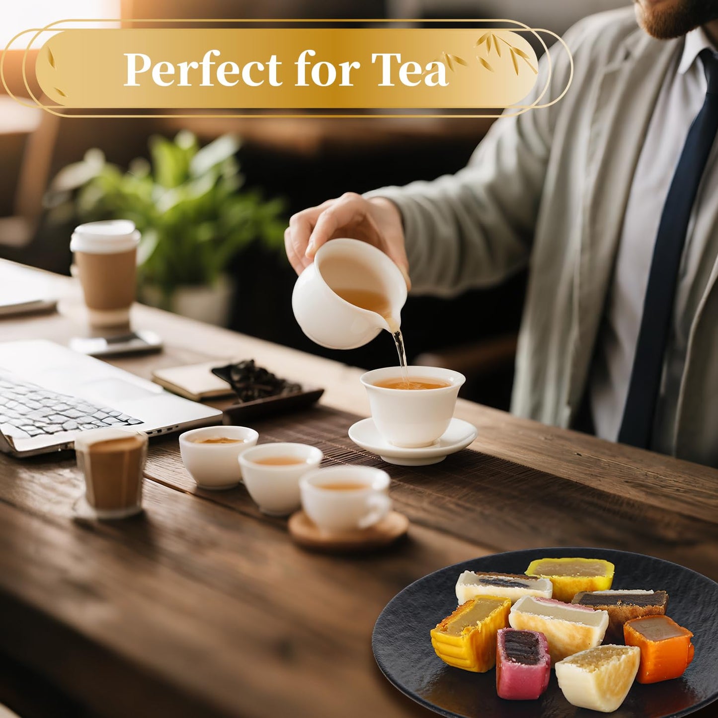 ONETANG Assorted Lava Mooncakes, Mid-Autumn Festival Mix, 400g (14.1oz), Freshly Baked Family Gifts