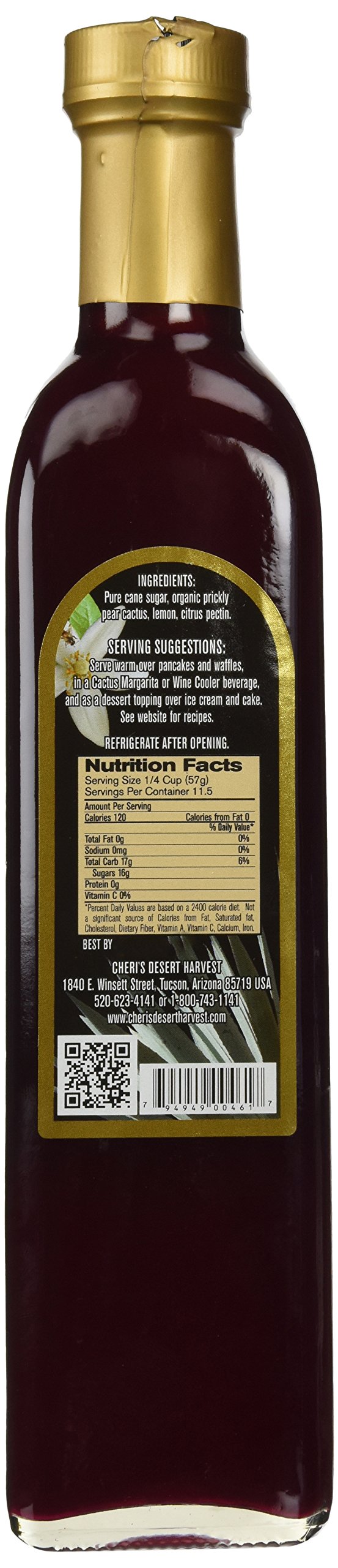 Cheris Desert Harvest Prickly Pear Syrup - Natural Cactus Juice - 23 oz - Giant Size