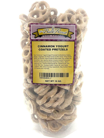 Cinnamon Yogurt Pretzels, Bulk (1 Lb. Resealable Zip Lock Stand Up Bag)