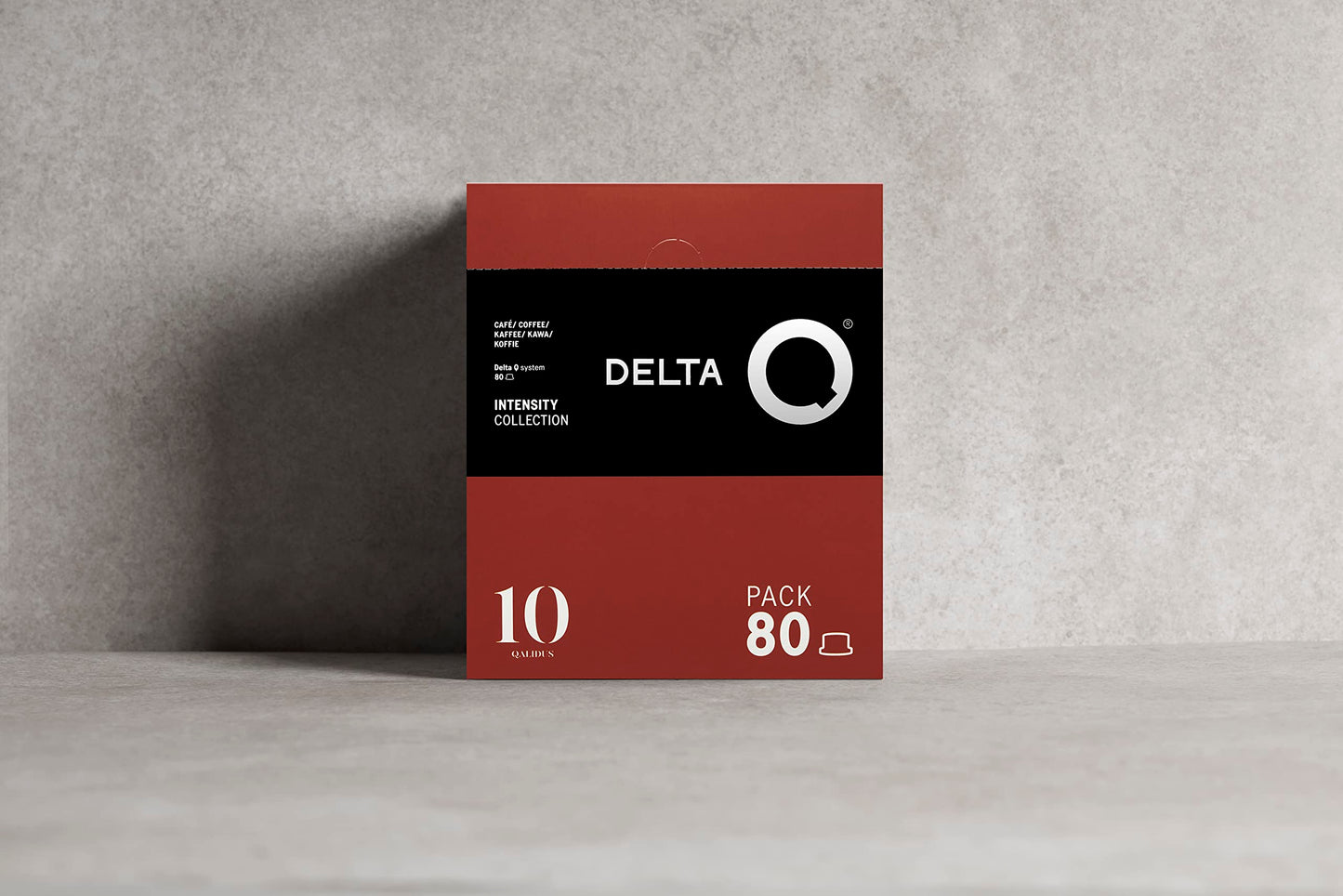 Delta Q Espresso Pods for Delta Q Machines, Intensity 10, Notes of Caramel, XL Pack of 80 compact pieces