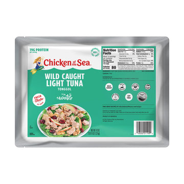 Chicken Of The Sea Chunk Light Tonggol Tuna In Water, 43 Ounce Packets (Pack Of 6), Wild Caught Tuna, Foodservice Size