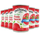 Dei Fratelli Pizza Sauce From Vine-Ripened Tomatoes (15 Oz. Cans, 6 Pack) - No Water, No Paste, Non-Gmo, Gluten-Free