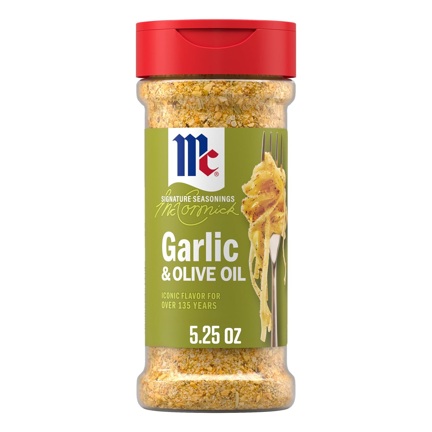 McCormick Seasoning, Garlic & Olive Oil, Signature Seasonings, Savory Blend of Bold Garlic & Rich Olive Oil, Shake On, For Pasta