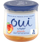 Oui by Yoplait Peach Whole Milk Yogurt, French Style Yogurt, 5 OZ Glass Yogurt Jar