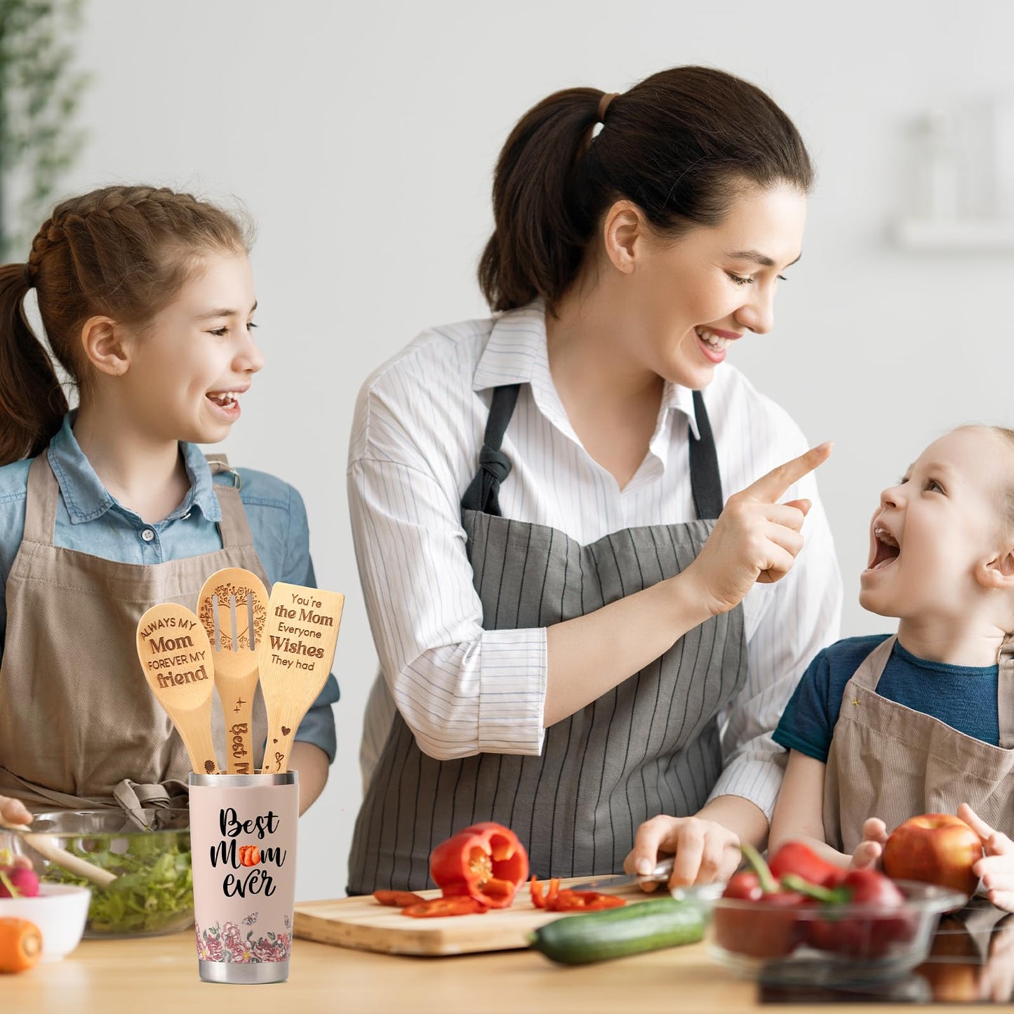 Gifts Basket For Women, Birthday Gifts Care Package For Mom From Son Daughter, Cooking Mother Gift Set, Kitchen Gifts For Mom-Id