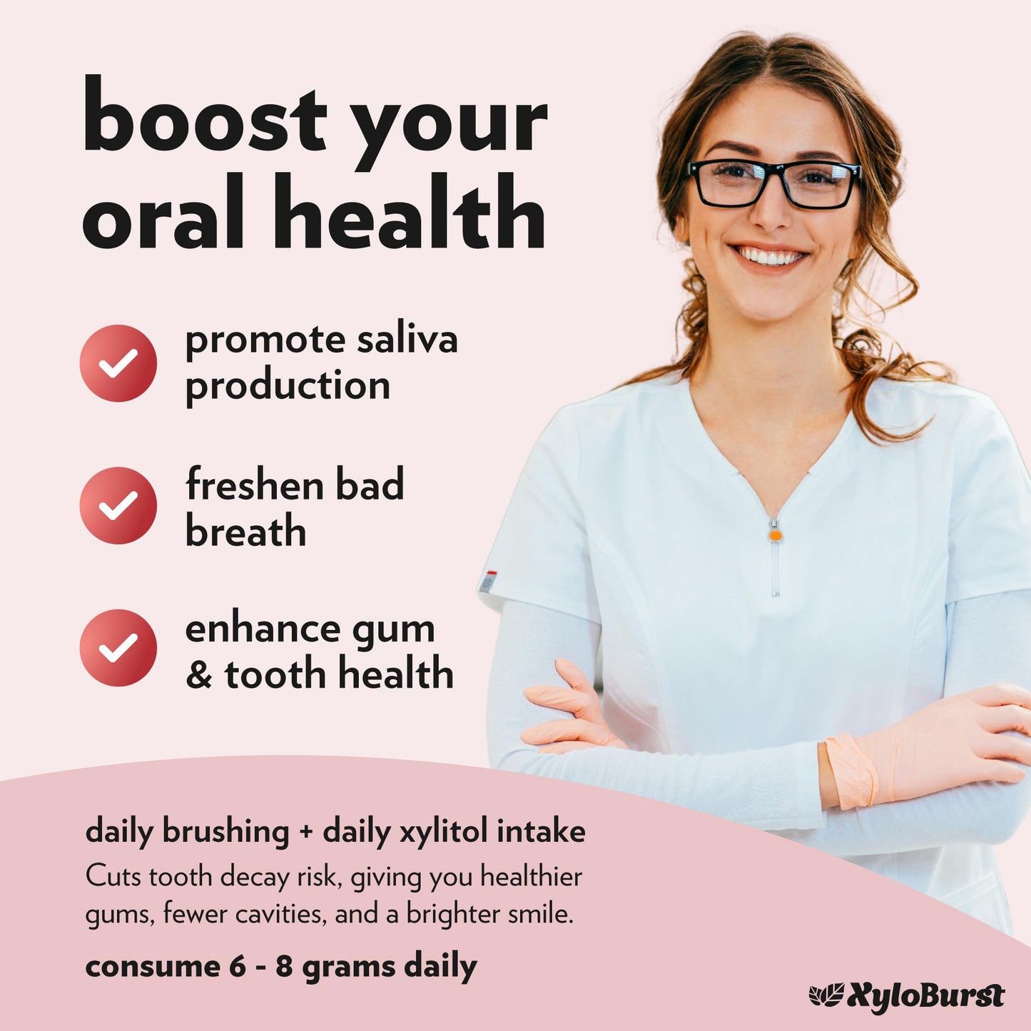 Xyloburst - Xylitol Mints | Sugar Free Breath Mints For Oral Health | Gluten Free, Vegan, Keto Friendly | Aspartame Free Mint |