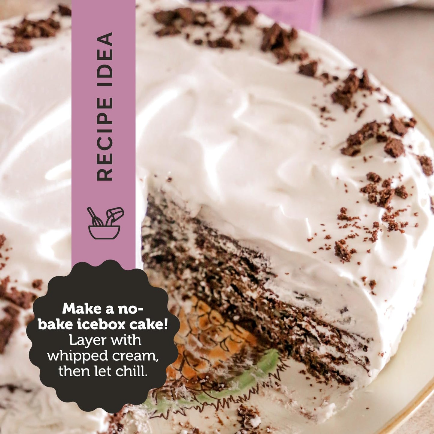 Deweys Bakery Brownie Crisp Moravian Cookie Thins, Low Calorie Snack, 9oz (Pack of 6)