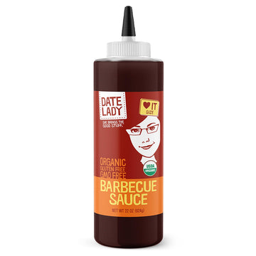 Date Lady BBQ Sauce - Organic, Gluten Free, No Corn Syrup, Paleo Friendly - 22 Oz Vegan Sauce