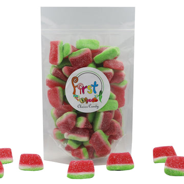 Firstchoicecandy Gummy Fruit Candy (Sour Watermelon Wedge Slices, 2 Pound (Pack Of 1))