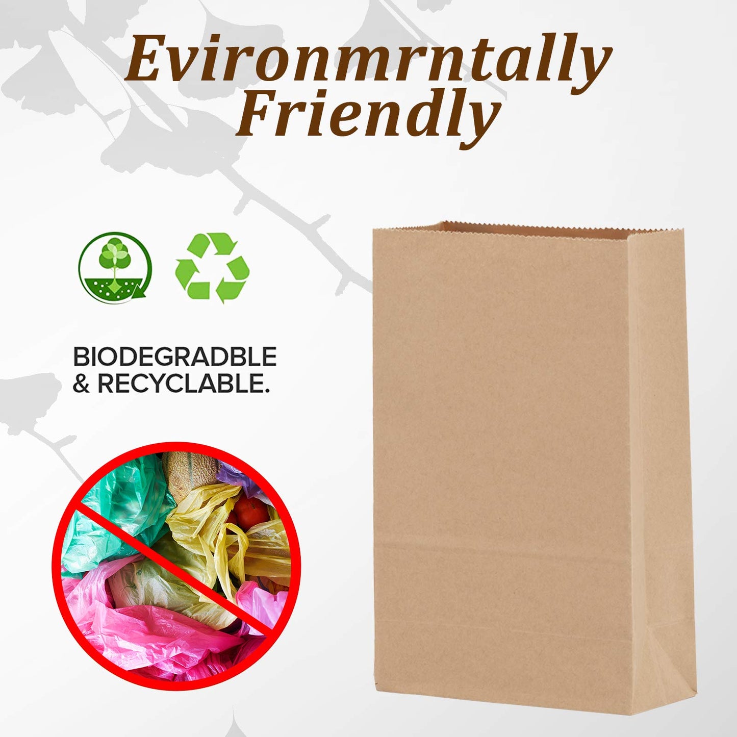 Paper Lunch Bags 100 Count Brown Lunch Bags 8Lb Brown Paper Bags Sack Bulk Strong For Small Business