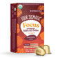 Four Sigmatic Focus High Caffeine Coffee Pods Compatible with Nespresso Original | Organic Dark Roast Espresso with Added Focus | Mushroom Coffee Enhanced with Lions Mane | High Caffeine 10ct