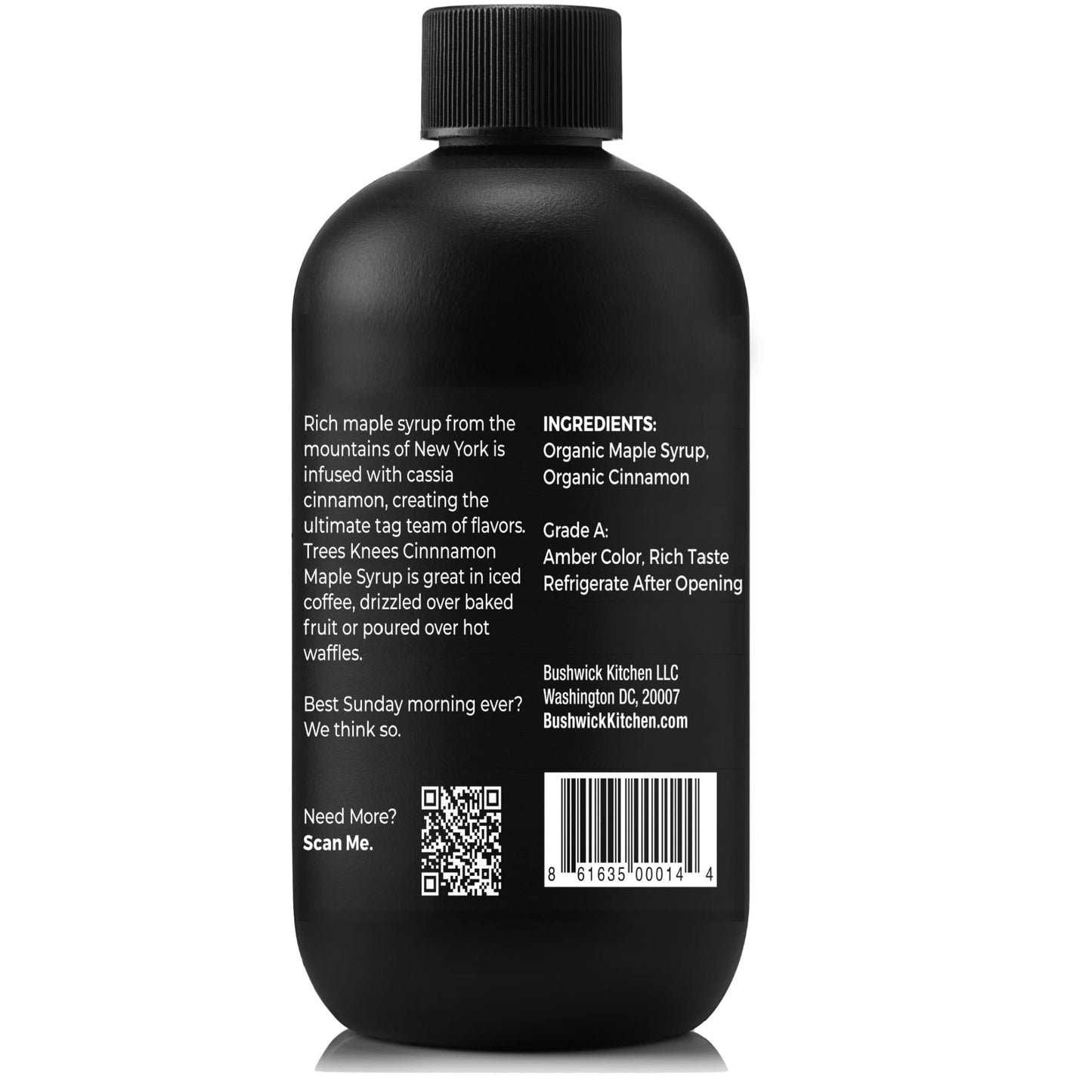 Bushwick Kitchen Organic Maple Syrup Infused with Cassia Cinnamon, 11.5 Ounce, Vegan, Gluten Free, Grade-A