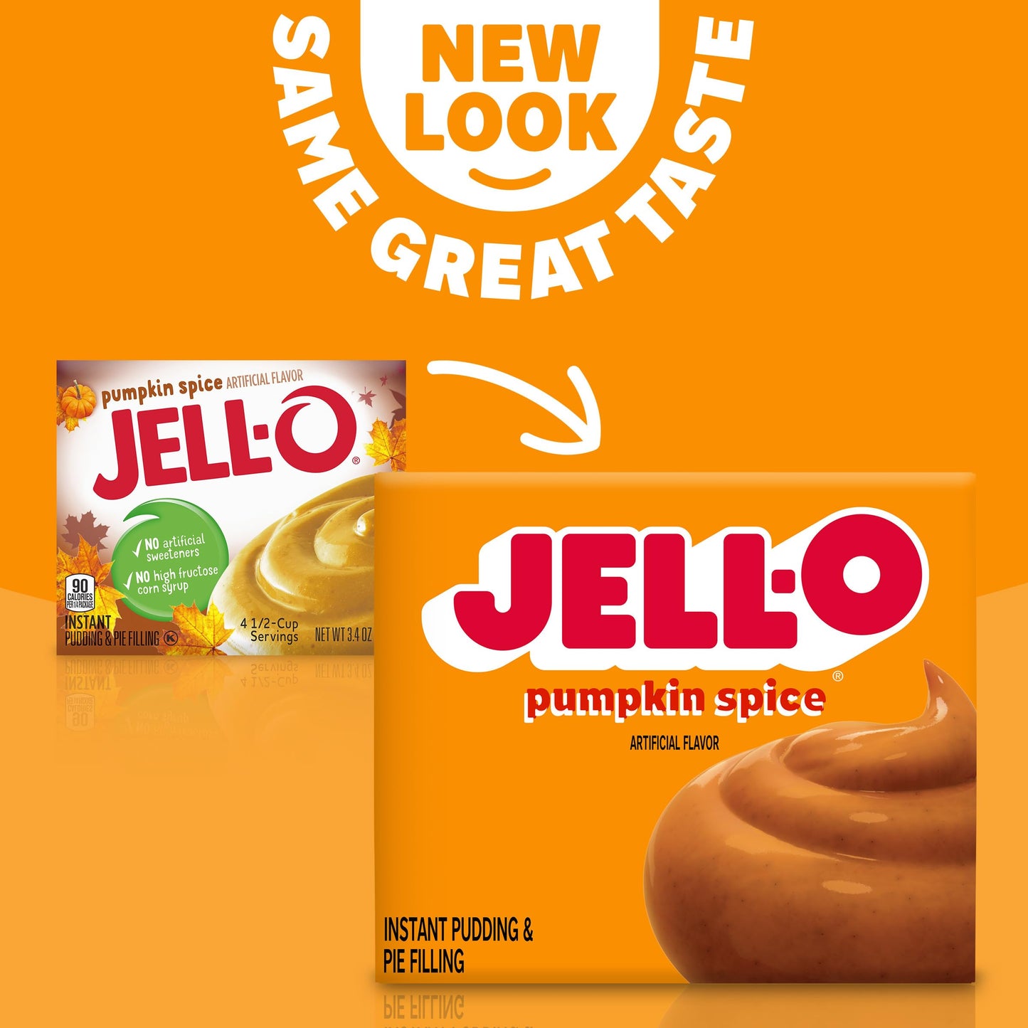 Jell-O Pumpkin Spice Artificially Flavored Instant Pudding & Pie Filling Mix, 3.4 oz Box