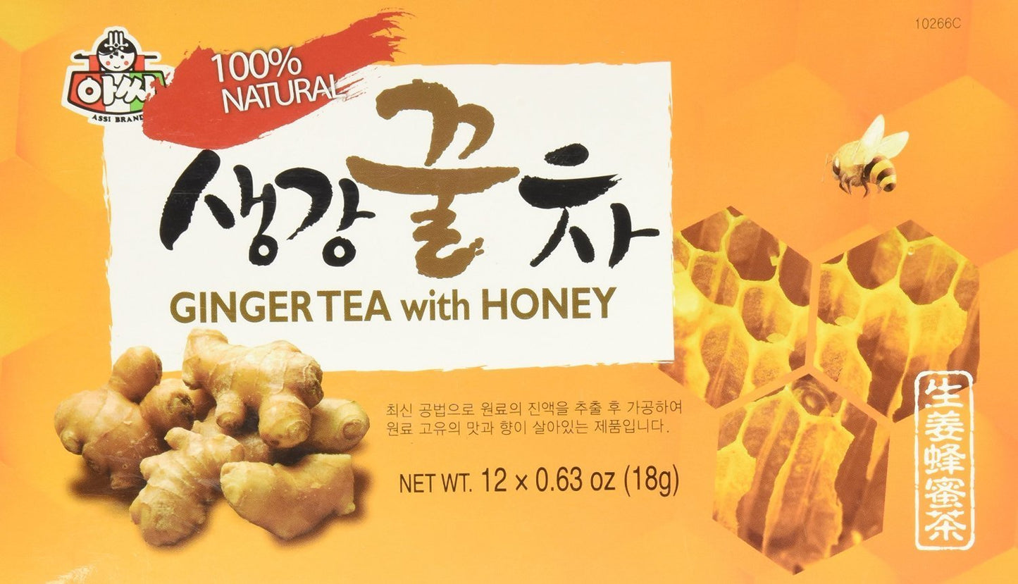 Instant Ginger Tea With Honey, 12 Bags X 0.63Oz (2 Packs)