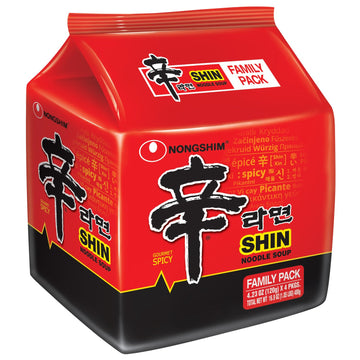 Nongshim Gourmet Spicy Shin Instant Ramen Noodle, 16 Pack, Savory & Rich, Premium Microwaveable Ramen Soup Mix