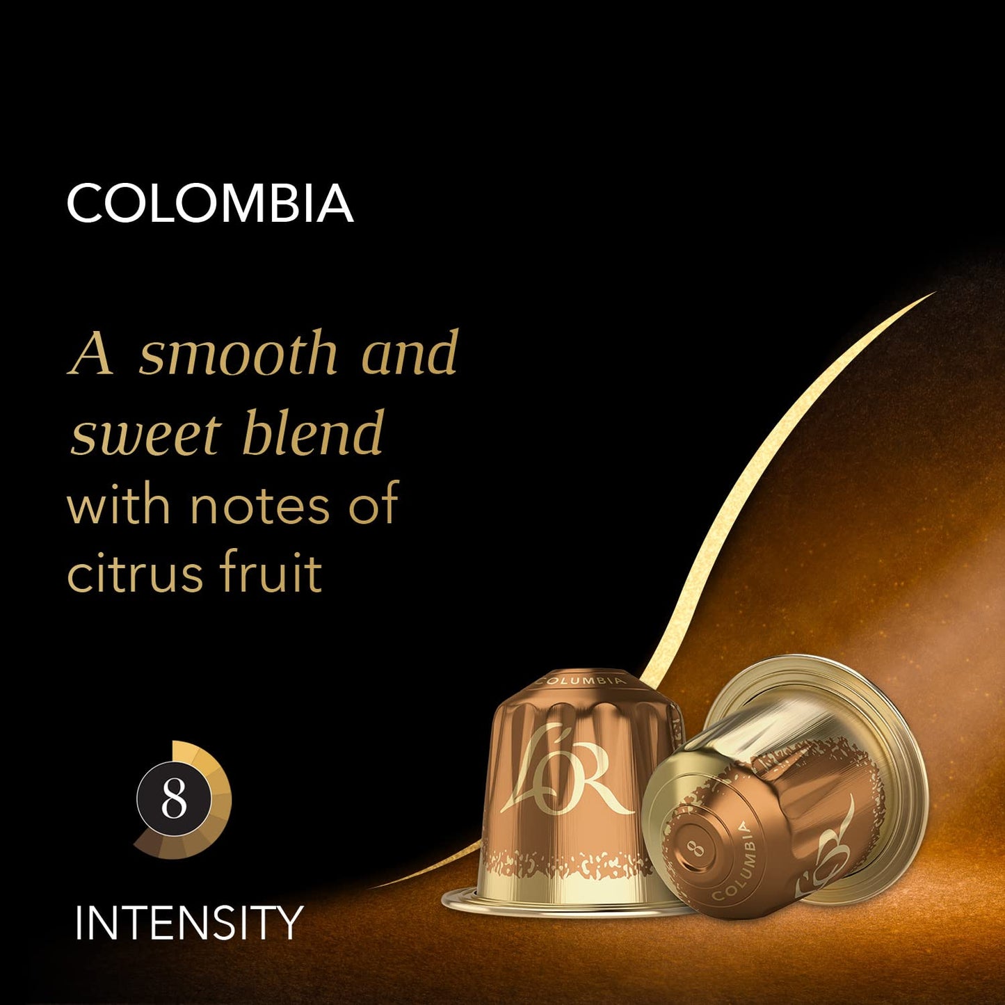 LOR Espresso compact pieces, 50 Count Colombia, Compatible with LOR BARISTA & Nespresso Original Machines, Aluminum Coffee compact pieces