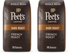 Peets Coffee Dark Roast Whole Bean Coffee | French Roast | 36 Ounces | 2 Bags