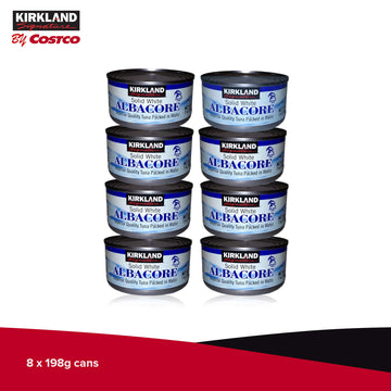 Kirkland Signature Solid White Albacore Tuna, 7 Ounce - 8 Count (Pack Of 1)